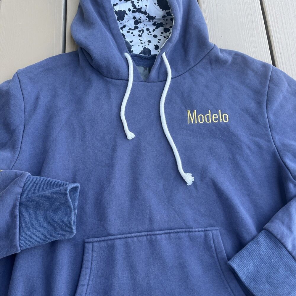 MODELO Beer Men's Dallas Mavericks Hoodie Embroidered Logo Cerveza Size XL - Picture 2 of 11